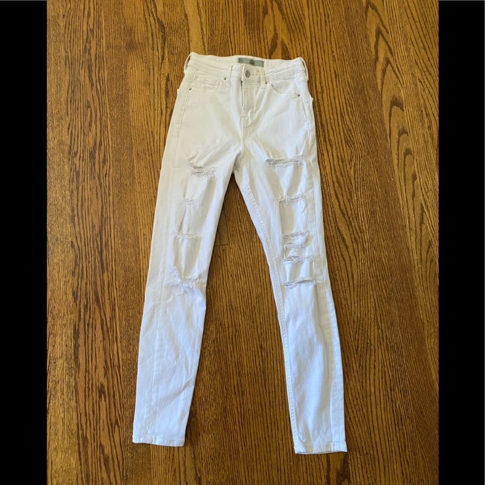 Topshop Jamie white jeans